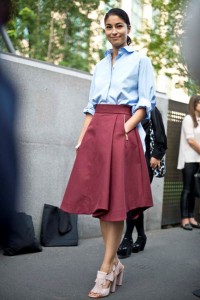 office look été jupe midi  (7) 